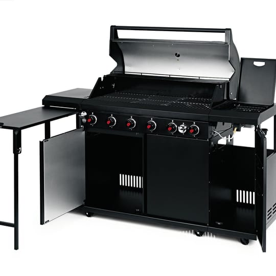 Газово барбекю Outdoor Kitrchen 6.1 MaxX Black (6 горелки + котлон) | LANDMANN