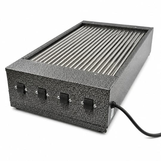 Професионална Ел. скара  Аида 4000W с 4 ключа Неръждаема стомана