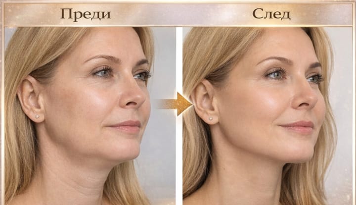 радиочестотен лифтинг лице, двойна брадичка