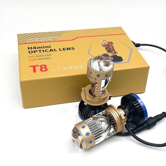 Лед Крушки Н4 Line Т8 super MAX Led Laser + Подарък Т10