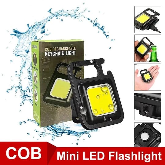 Мини LED фенер с вградена батерия