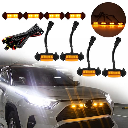 Лед светлини за предни решетки и степенки 12-24V