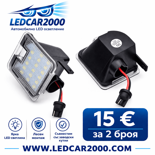 Лед Плафони под странични огледала за Ford