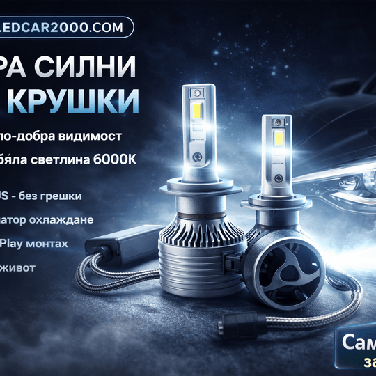 Лед Крушки Silver 24  *CANBUS* 24 000 LM + Подарък Led T10
