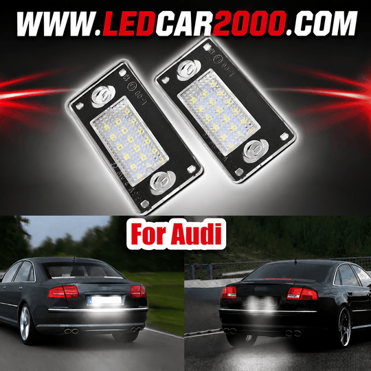 LED Осветление за Номер Audi A3 / A4 / S4 / RS4 – Бяла Светлина 12V
