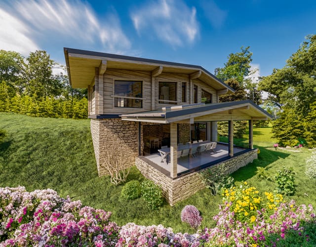 дървена къща в Габрово