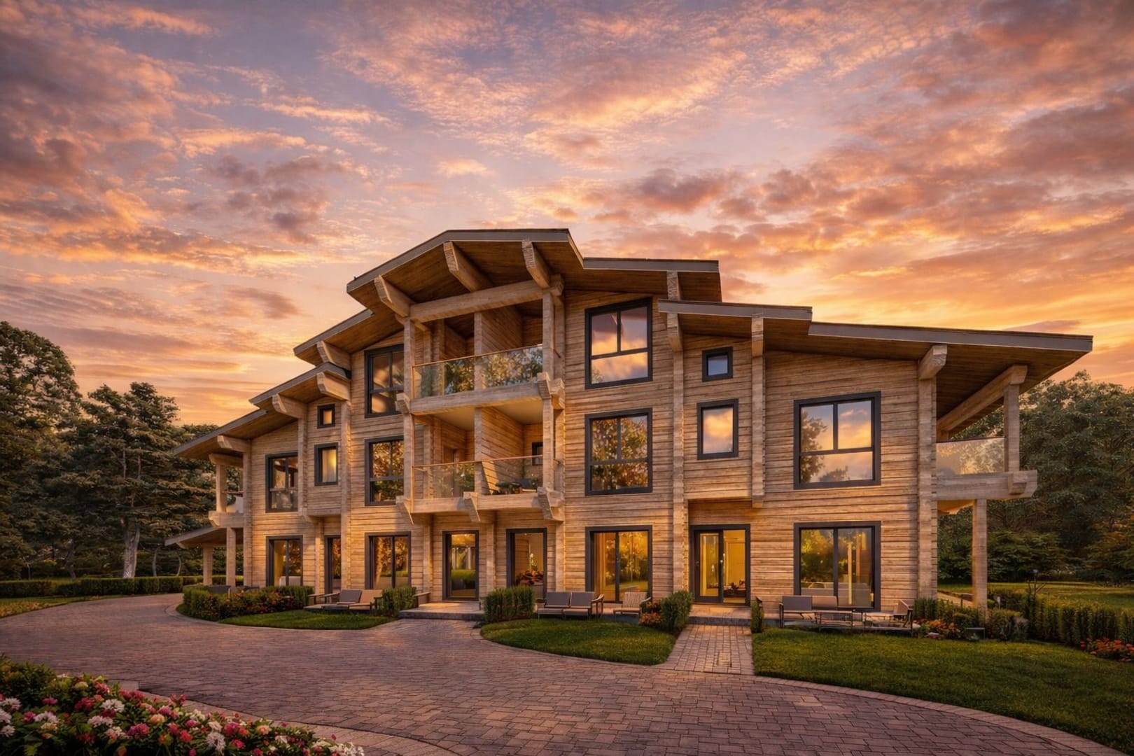 къща дървена