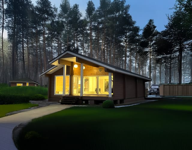 дървена къща 