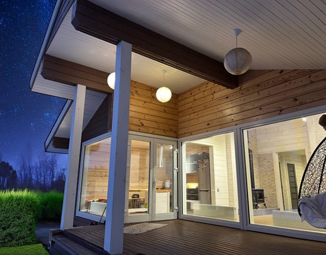 дървена къща 