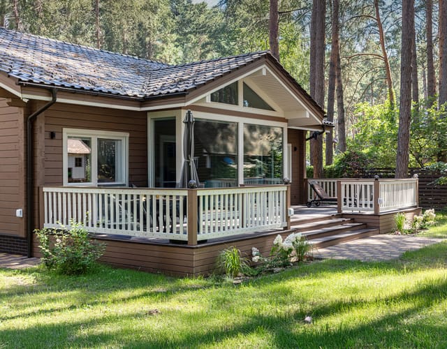 дървена къща 