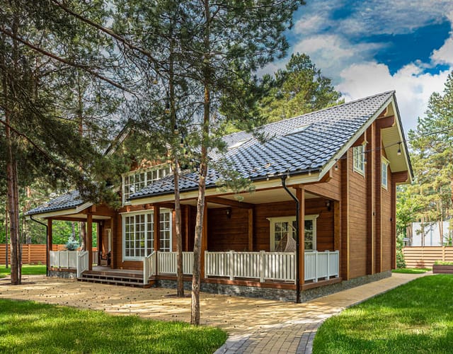 дървена къща 