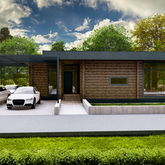 Къща в Банкя с плосък покрив