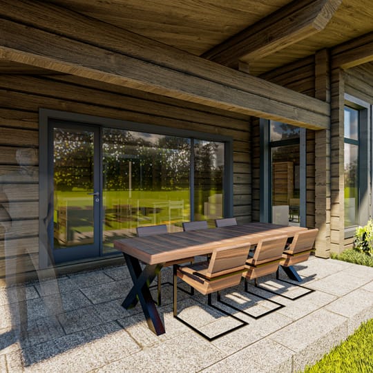 Просторна едноетажна къща