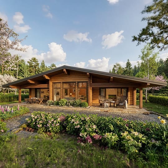 Просторна едноетажна къща