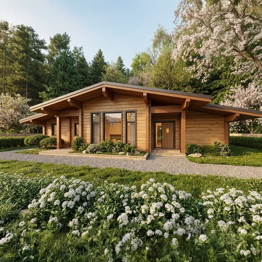 Просторна едноетажна къща