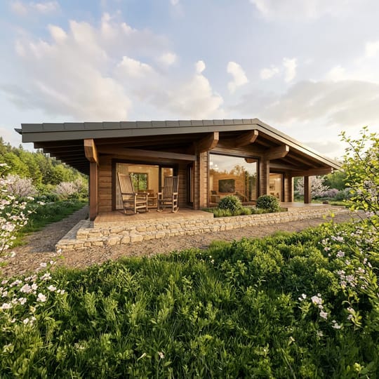 Дървена къща  99кв.м.