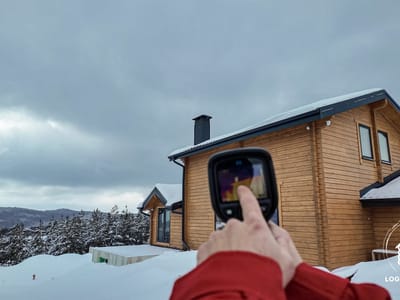 Термографска диагностика и поддръжка на дървени къщи