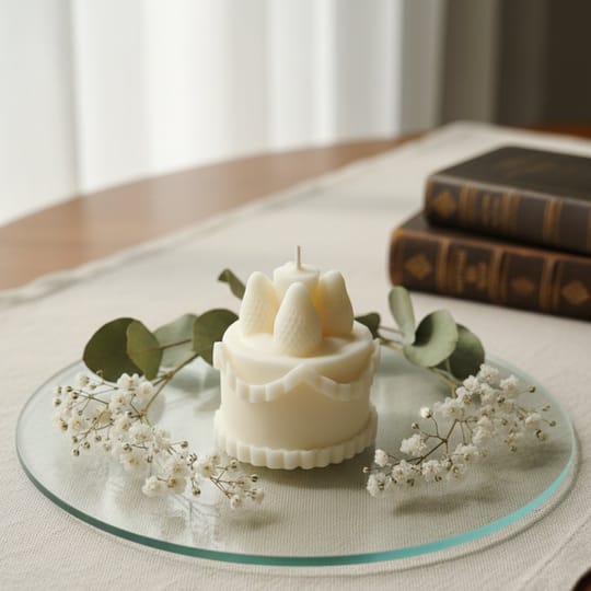 Ароматна свещ "Винтидж Торта" 🤍🍰