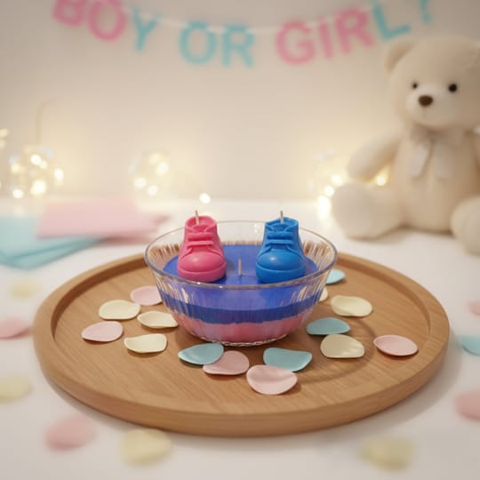Gender Reveal Свещ "Boy or Girl" – Перфектното Разкриване на Пола