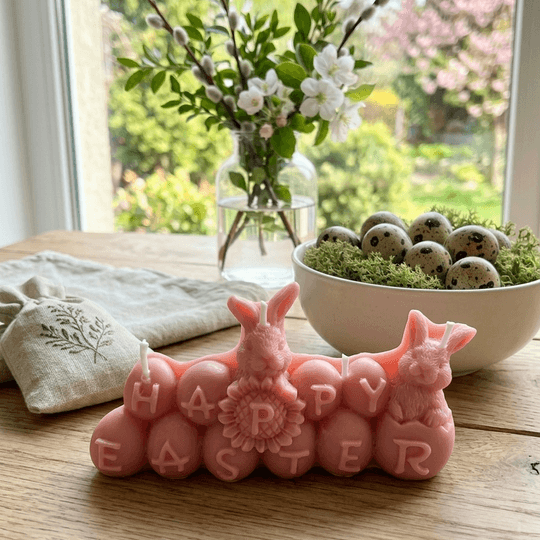Ароматна свещ "Пролетно настроение: Happy Easter"