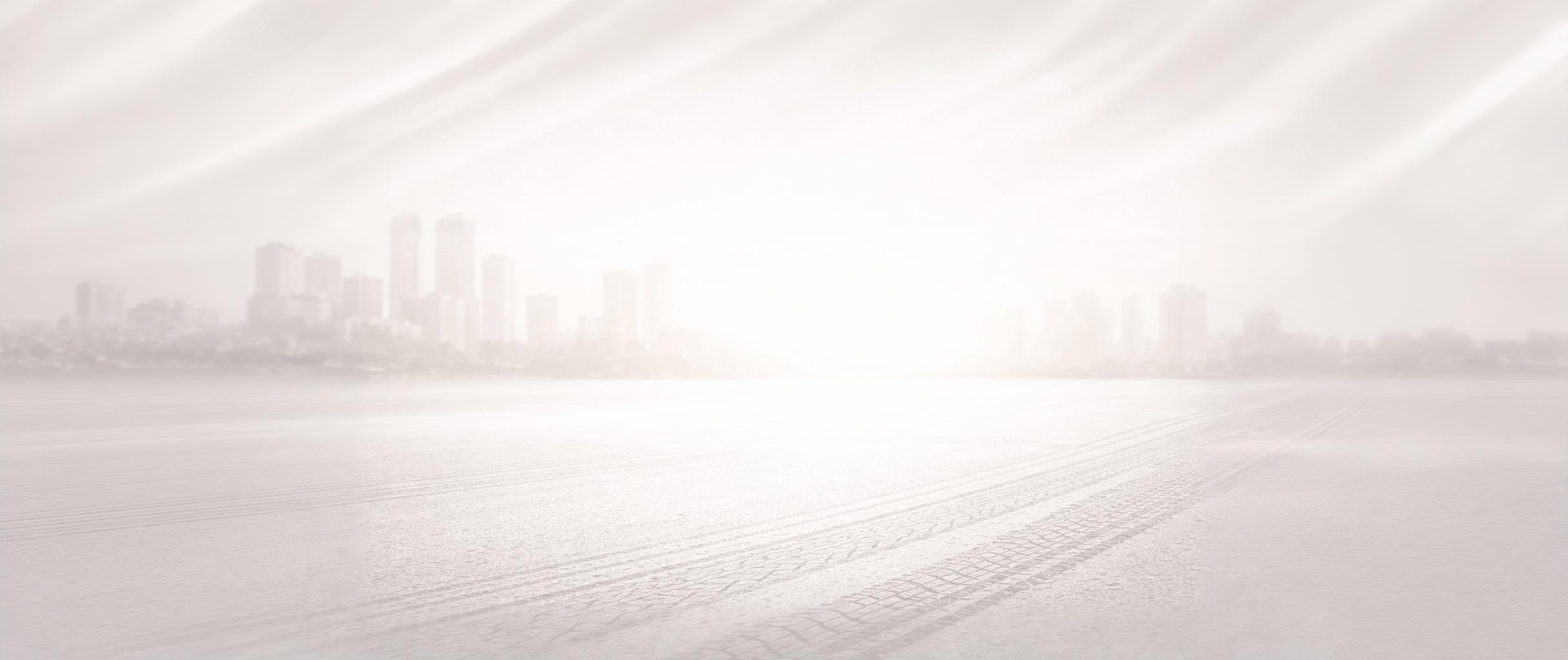 landscape of desert with big city in background