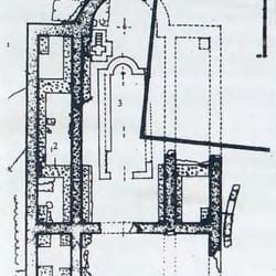  Базиликата над Северното пристанище - план. Theoklieva - Stoycheva, Ev. The Golden book of Nessebar, р. 93. 