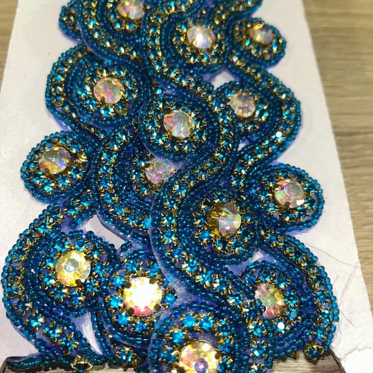 Ширит с кристали мъниста /09