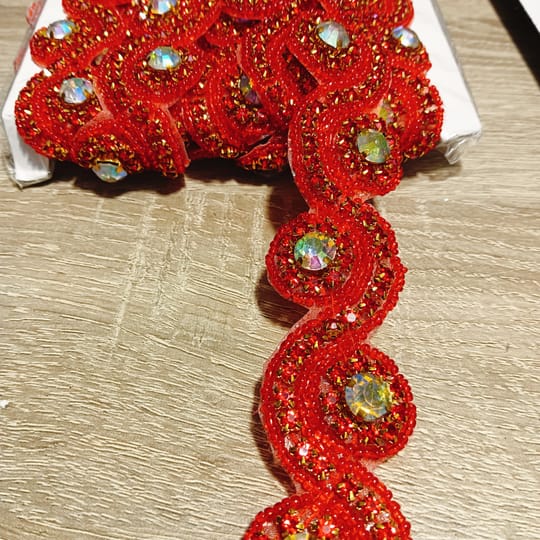 Ширит с кристали мъниста /10