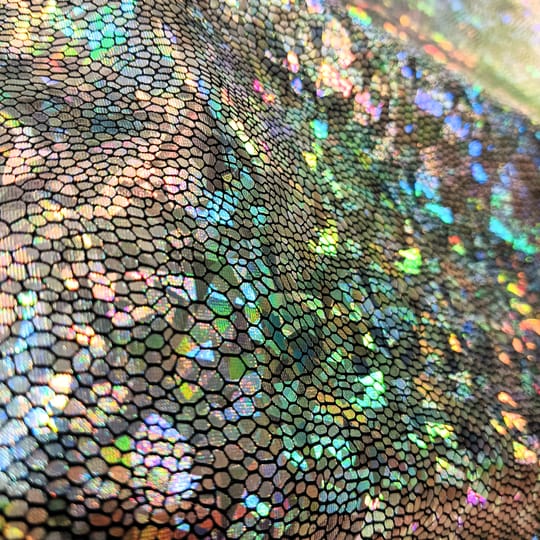 Ламе / Ликра /сребрист-хамелеон