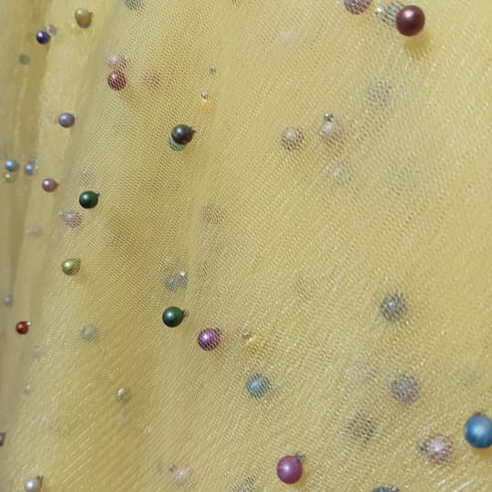 Тюл с перли