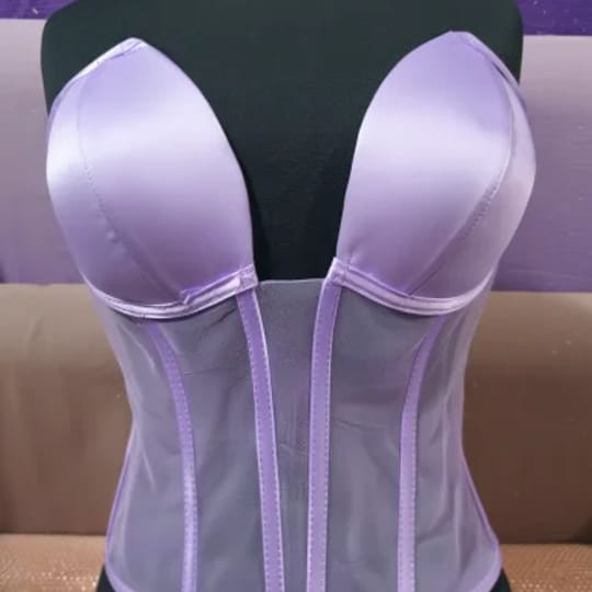 Корсет /Лавандула / модел- котешки уши