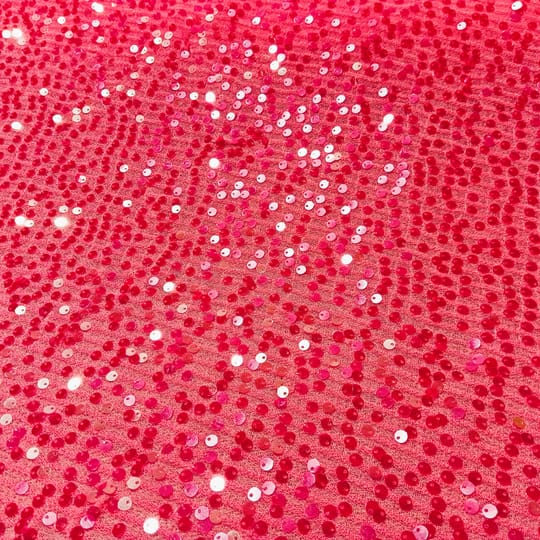 Пайет / креп / цвят-горещо розово