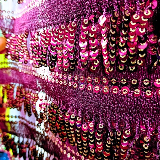 Ресни от пайети / лилаво