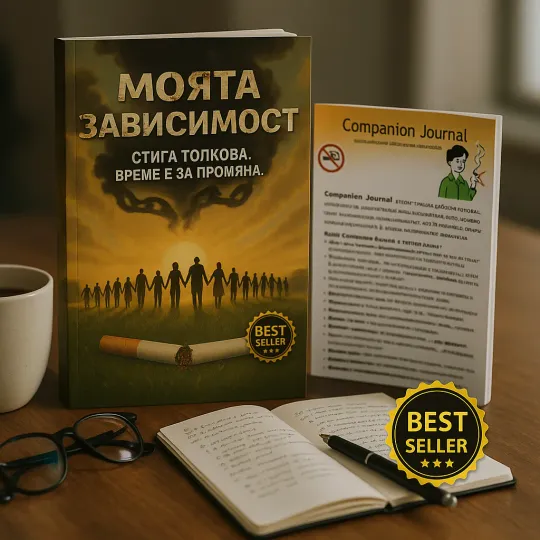 Комплектът „Моята зависимост“ до чаша кафе
