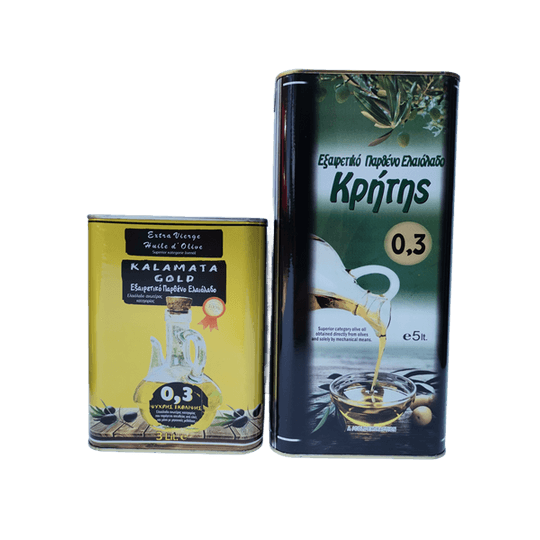 Маслиново масло Екстра Върджин "Crete" 5 + 3 литра "Gold"