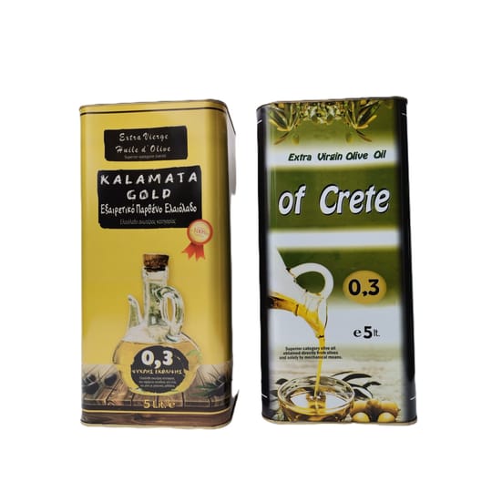 Маслиново масло Kalamata Gold 5 литрa + CRETE 5 литра 2х5 литра