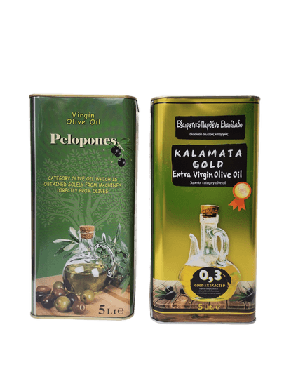 Екстра Върджин Маслиново масло Kalamata Gold 5 литра + "Pelopones" 5 литра [Маслиново масло]