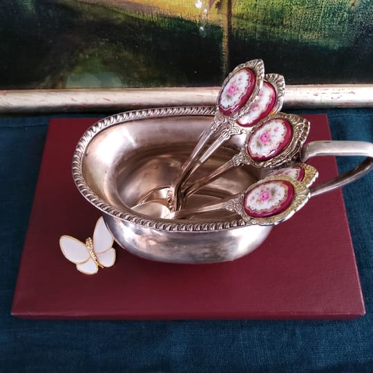 Комплект от шест лъжички за чай/кафе 