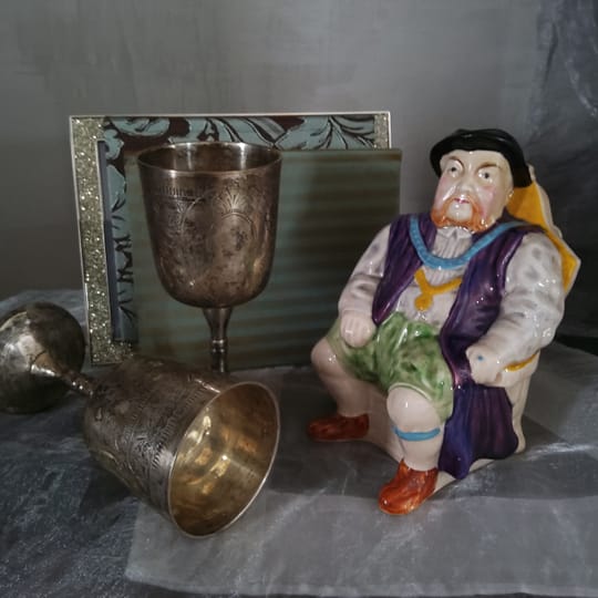 Колекционерска кана тоби от Melba Ware, England,   Крал Хенри VIII