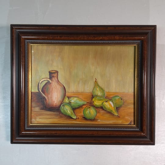 Натюрморт със смокини и керамична кана