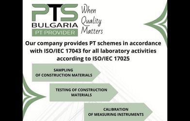 PT provider РТЅ Bulgaria at " РТЅ Bulgaria" Ltd expanded its scope of accreditation in the field of calibration