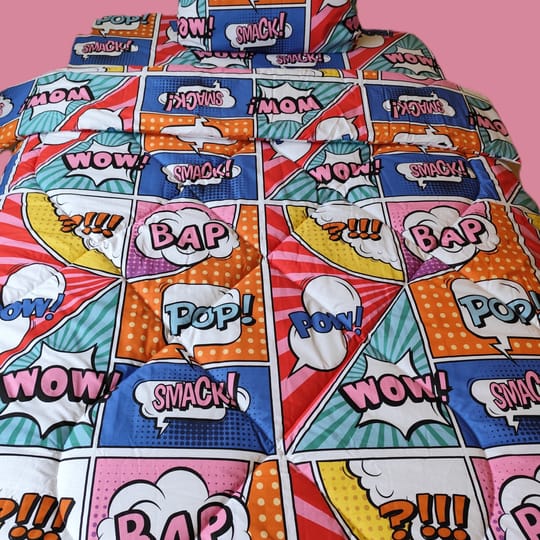 Детски Комплект Комикс с олекотена завивка