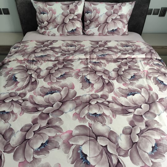 Комплект Акварелни Настроения Пудра  с олекотена завивка