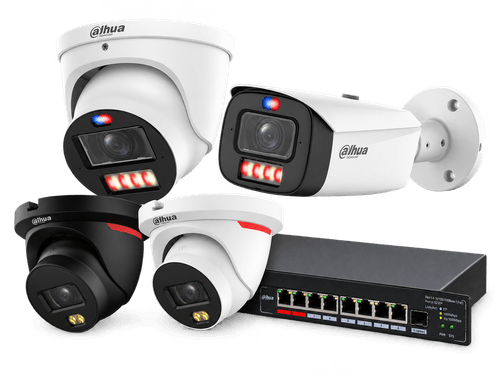 IP система за видеонаблюдение с мрежови камери, NVR и PoE оборудване