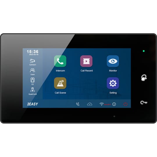 Wi-Fi видеодомофонен монитор DVC DX470 BL – 7", черен, 2Easy