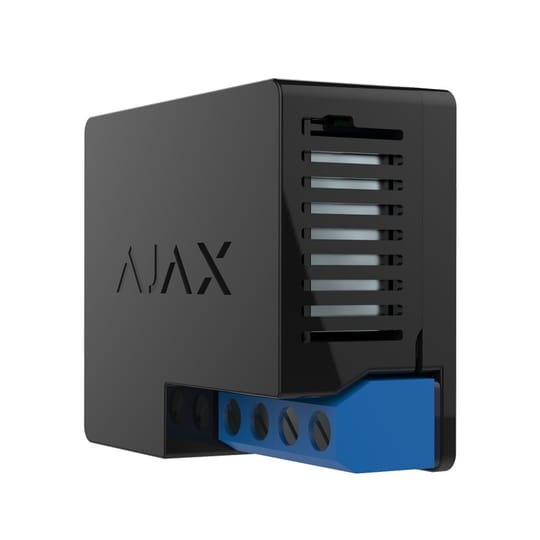 Безжично реле за захранване 110+230 V Ajax Wall Switch - черно