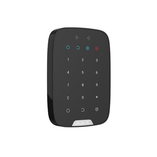Безжична клавиатура за алармена система Ajax Keypad Plus - черна – изглед 3