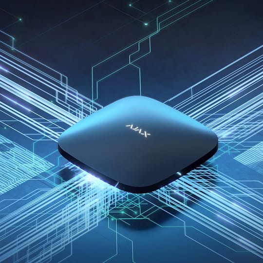 Хъб за алармена система Ajax Hub Plus - черен – изглед 3