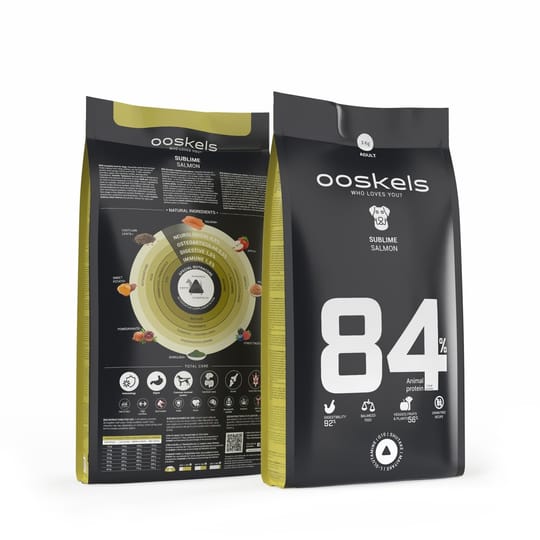 Храна за кучета СУПЕР ПРЕМИУМ КЛАС OOSKELS Сьомга 10кг.