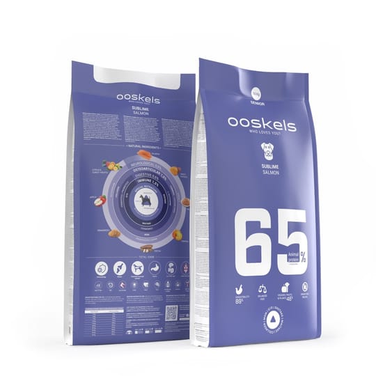 Храна за кучета СУПЕР ПРЕМИУМ КЛАС OOSKELS 65%